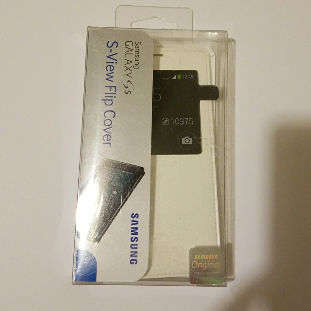 Samsung Galaxy S5 SView White Flip Cover